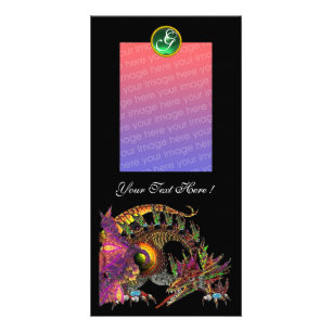 DRAGO , Green Jade Monogram Card