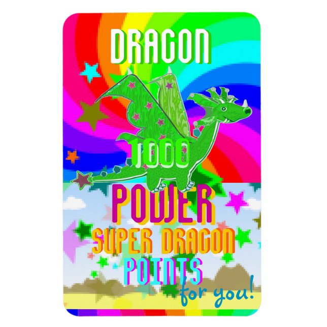 Dragon 1000 Power Super Dragon Points for You! Magnet (Vertical)