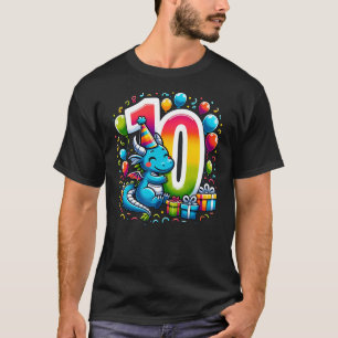 Dragon 10th birthday boy girl 10 years old tenth t T-Shirt