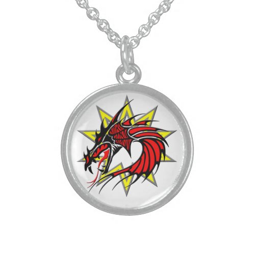Dragon 17 silver plated necklace