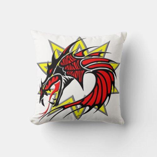 Dragon 17 throw pillow