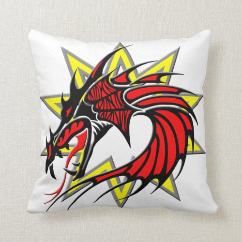Dragon 17 throw pillow