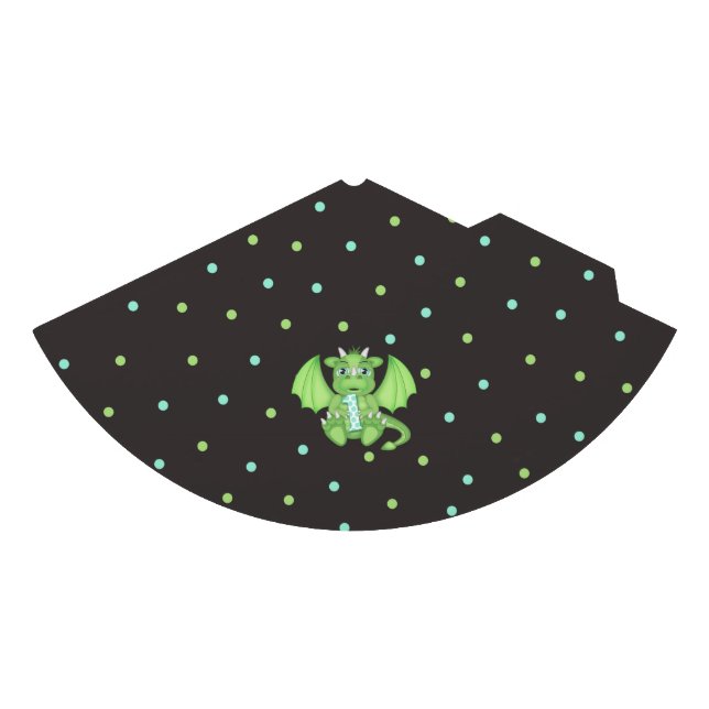 Dragon 1st Birthday Paper Party Hats (Front)