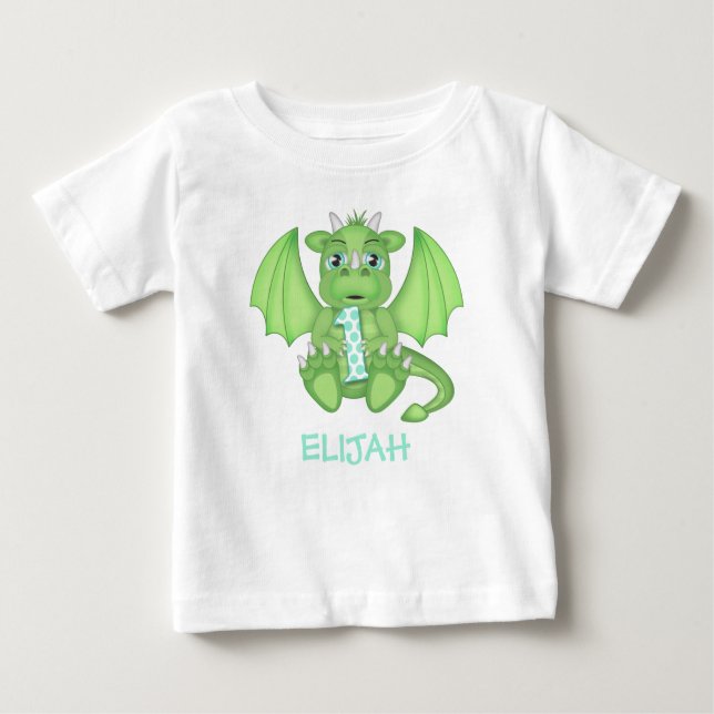 Dragon 1st Birthday Shirt - Personalized (Front)