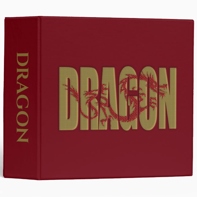 dragon 3 ring binder (Front/Spine)