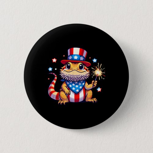 Dragon 4th Of July Independence Day Men Women Kids Button