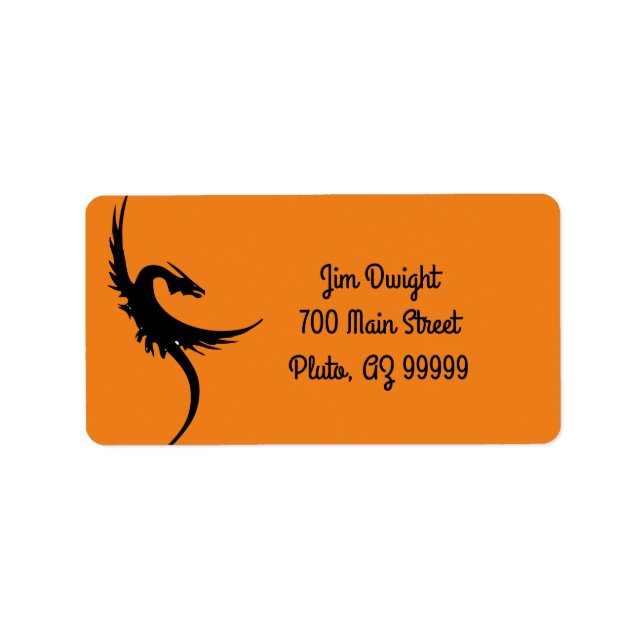 Dragon address labels (Front)