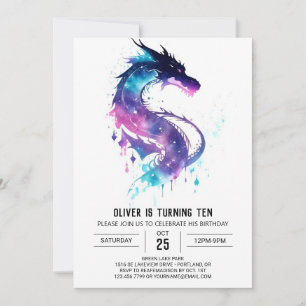 Dragon Adventure Printable Birthday Invitation