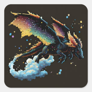 Dragon Air Elemental Square Sticker