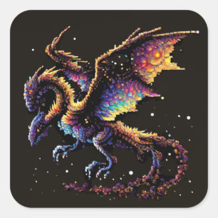 Dragon Air Elemental Square Sticker