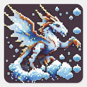 Dragon Air Elemental Square Sticker
