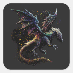Dragon Air Elemental Square Sticker