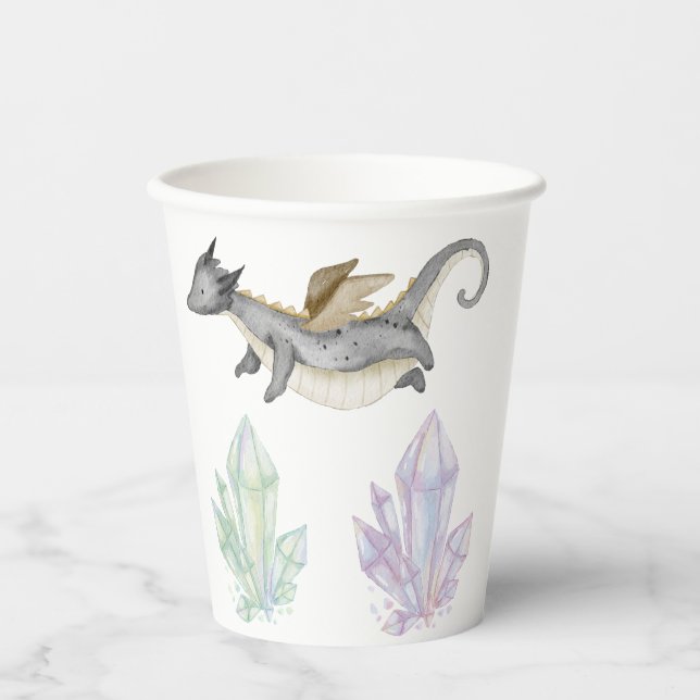 dragon and a crystal paper cups (Front)