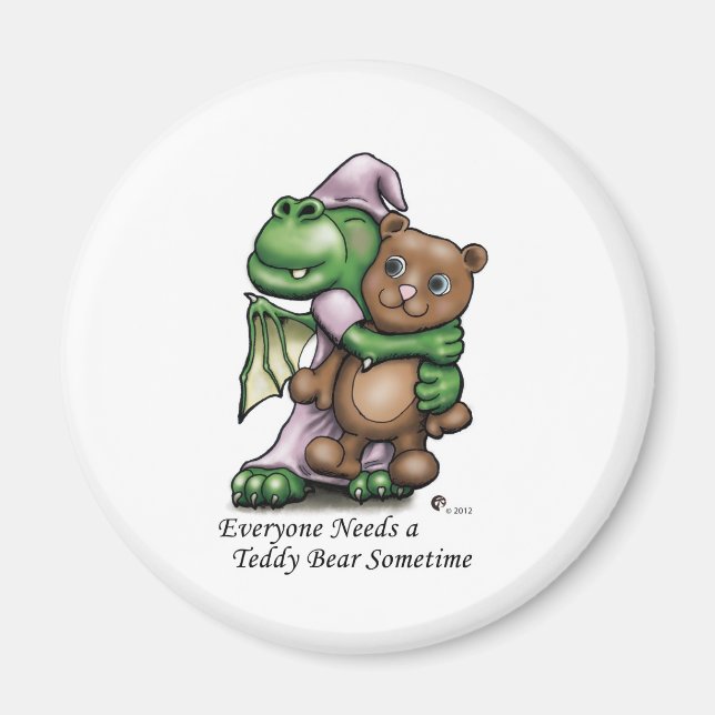 Dragon and Bear Frdige Mag Magnet (Front)