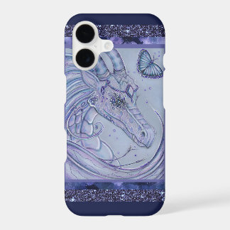 Dragon and butterfly fantasy art by Renee Lavoie iPhone 17 Case