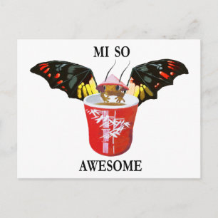 Dragon and Chinese Cup Postcard
