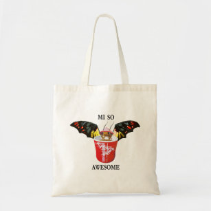 Dragon and Chinese Cup Tote Bag