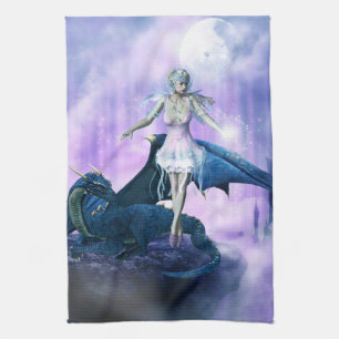 Dragon And Fairy Kitchen Towel