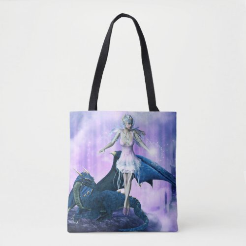 Dragon And Fairy Tote Bag