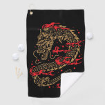 Dragon And Flames Golf Towel at Zazzle
