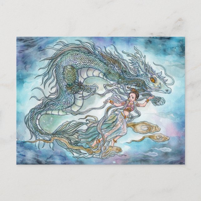 Dragon and Goddess Postcard (Front)