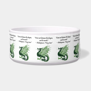 Dragon and His Wrath Shakespeare King Lear Cartoon Bowl
