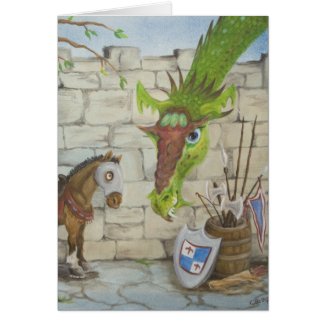 Dragon and Horse Card
