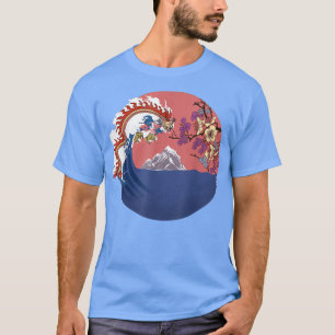 Dragon and Japanese Landscape T-Shirt