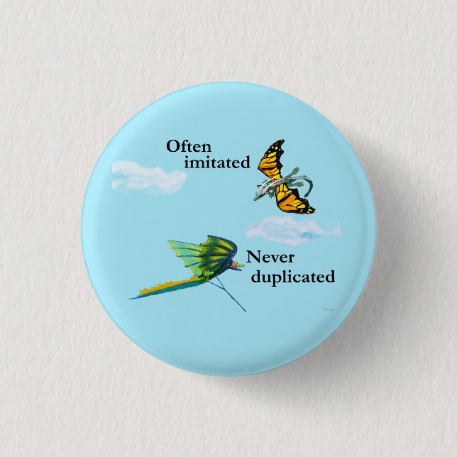 Dragon and Kite Button (Front)