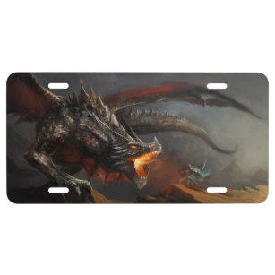 Dragon and Knight License Plate