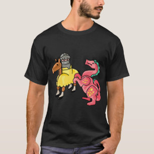 Dragon And Knight Upon His Noble Steed T-Shirt
