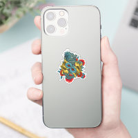 Dragon and Kois Sticker
