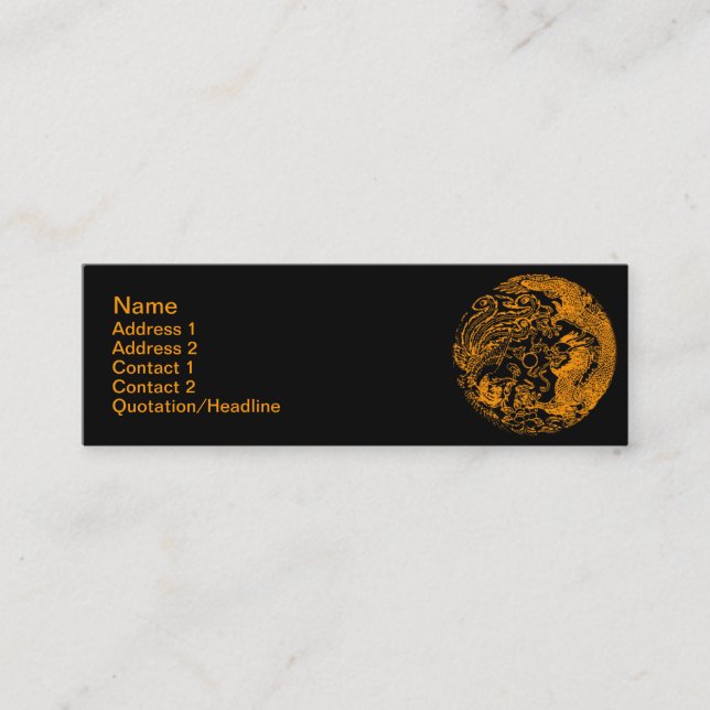 Dragon and Phoenix Business Card (Front)