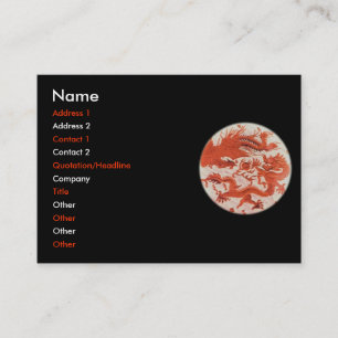 Dragon And Phoenix Business Card