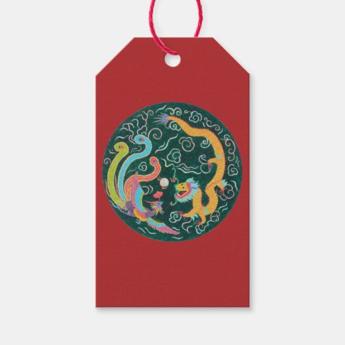 Dragon and Phoenix  Gift Tags