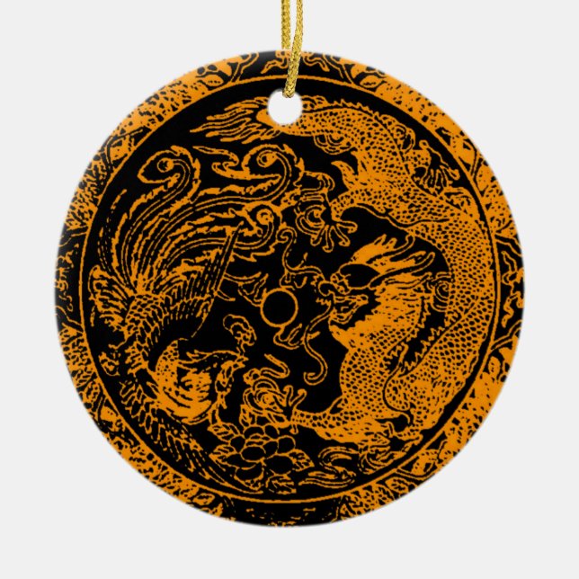 Dragon and Phoenix Ornament (Front)