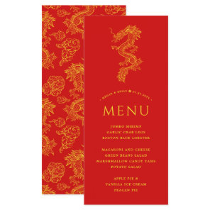 Dragon and Phoenix | Solid Red Theme Menu