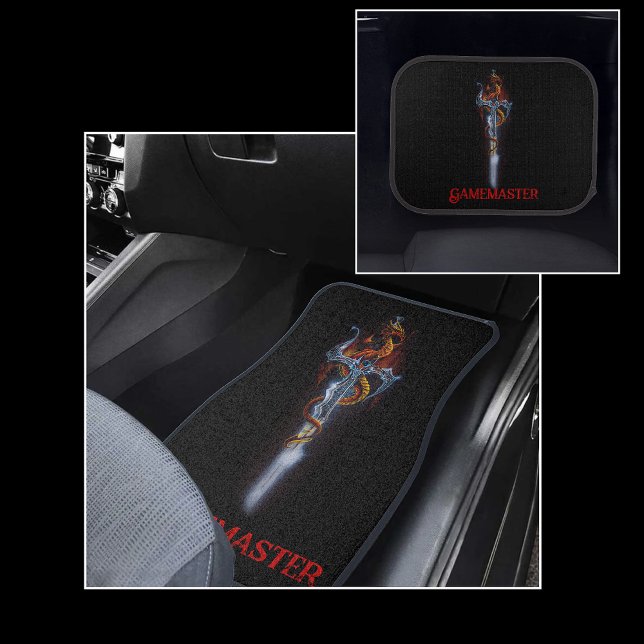 Dragon and Sword Gamemaster Car Floor Mat (Creator Uploaded)