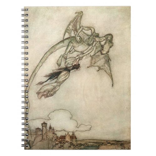 Dragon and the Princess Classic Antique Notebook