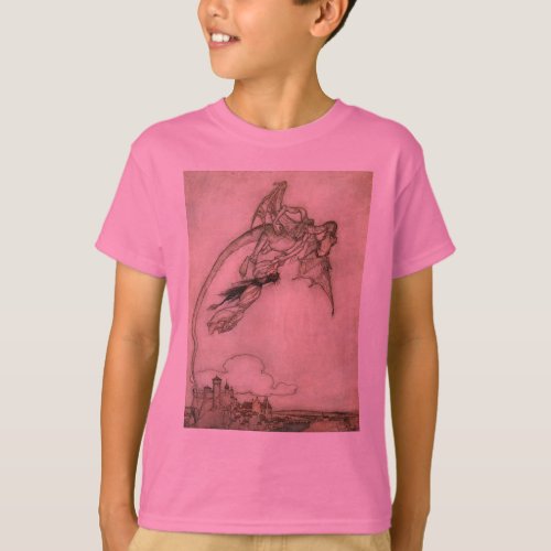 Dragon and the Princess Classic Antique T_Shirt