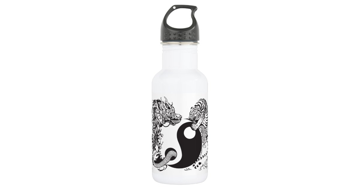 Custom Girl Flying on a Dragon 20oz Stainless Steel Water Bottle - Full  Print (Personalized)