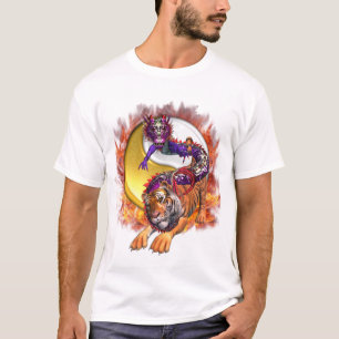 Dragon and Tiger Yin Yang T-Shirt