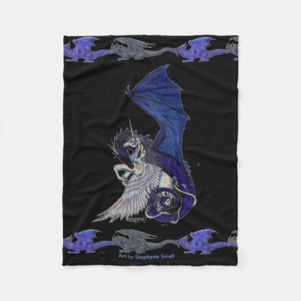 Dragon and Unicorn Blanket