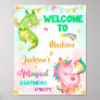 Dragon and Unicorn welcome party sign Magic party
