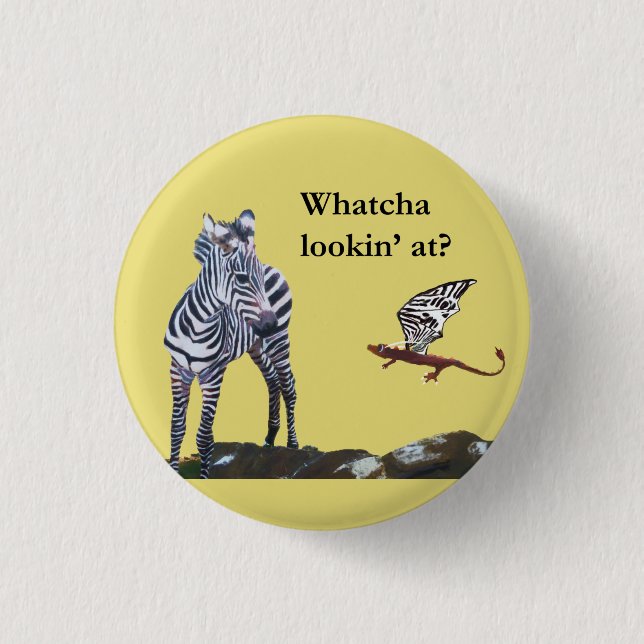 Dragon and Zebra Button (Front)