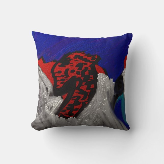 Dragon Angel Throw Pillow (Front)