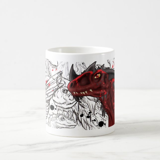 Dragon Art Coffee Mug (Center)