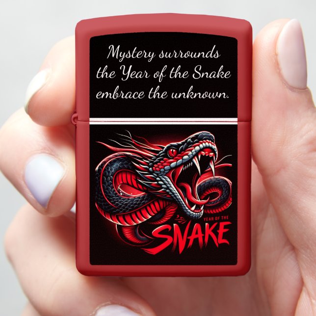 Dragon art for 2025 Chinese New Year Zippo Lighter (In Hand)