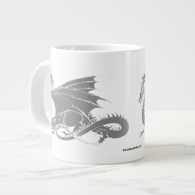 Dragon Art/Grey Giant Coffee Mug (Front Left)