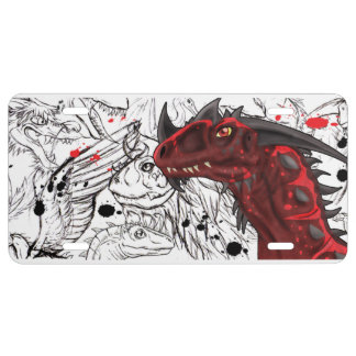 Dragon Art License Plate